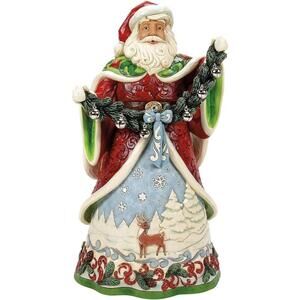 Enesco Jim Shore Heartwood Creek Collector Edition Santa Fig NEW NIB